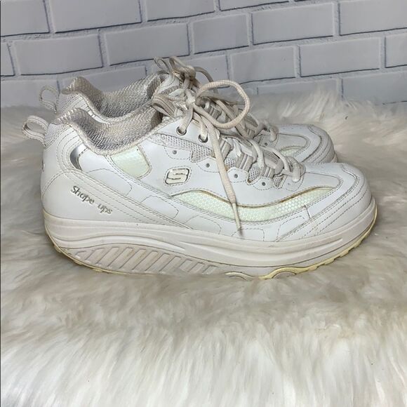 Skechers Shape Ups #11800 White Fitness Shoe Sz 9 - Picture 4 of 7